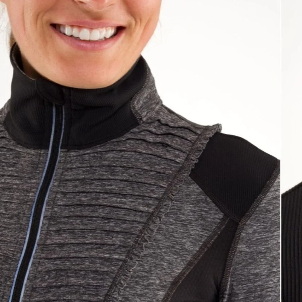 Lululemon Run Your Heart Out Pullover (First Release) Heathered Black - Picture 5 of 16